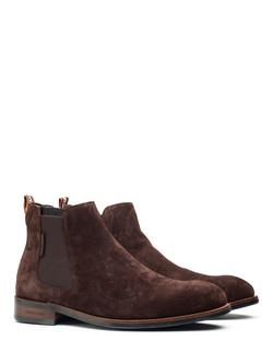 Simon Carter Trex Suede Chelsea Boots - view 2, Brown
