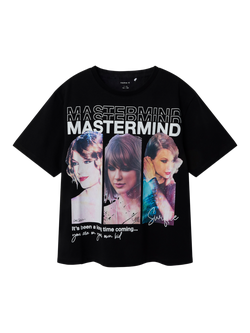 NAME IT Kids' Celebrity Icon Cotton Blend T-Shirt, Black, Black