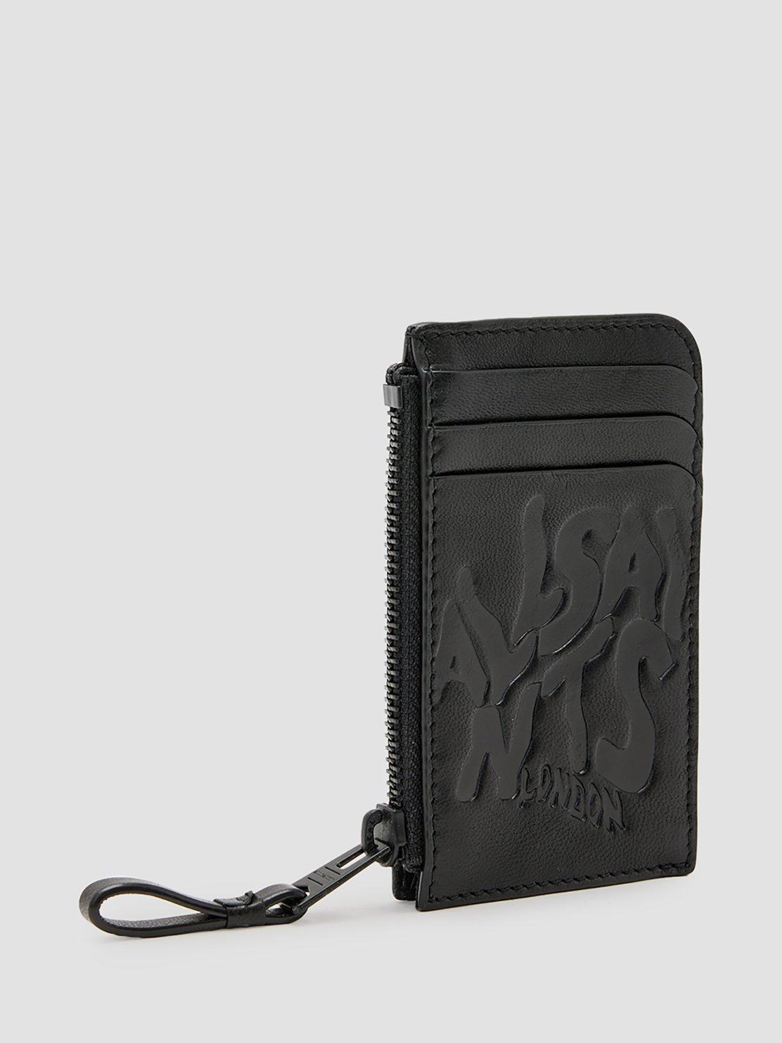 Product image 3 of 5, which shows AllSaints Orlando Isamu Leather Wallet, Black