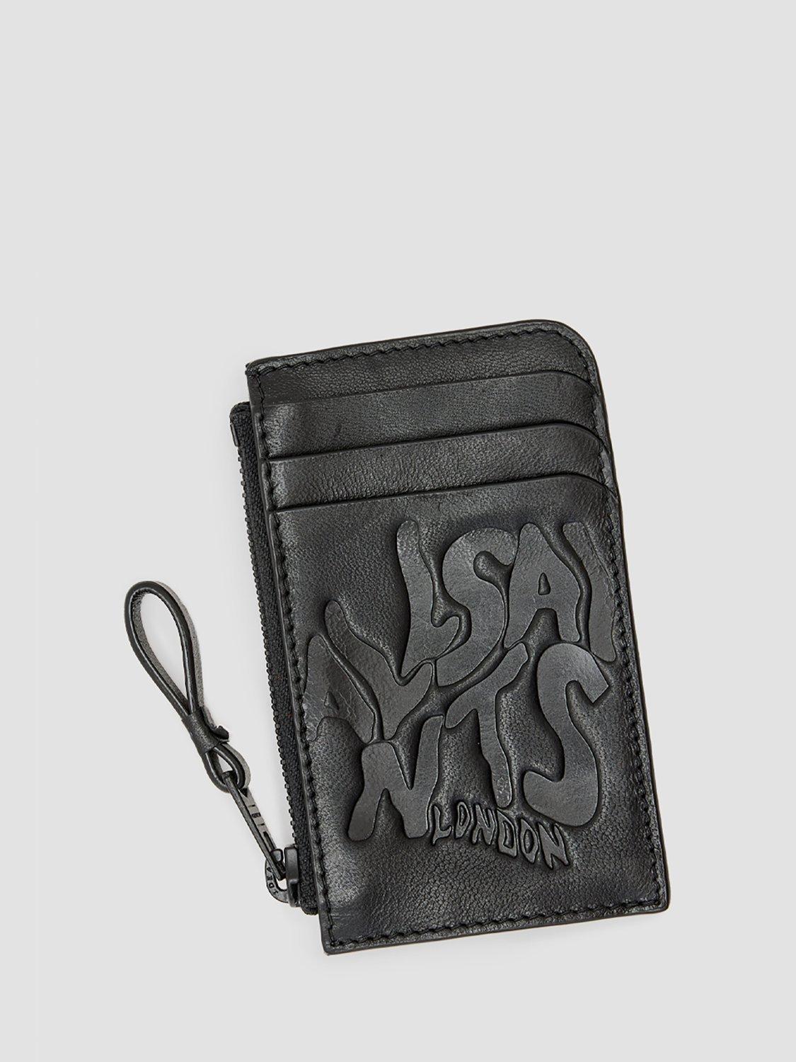 Product image 4 of 5, which shows AllSaints Orlando Isamu Leather Wallet, Black