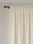 John Lewis Clipped Geo Jacquard Voile Slot Top, Marshmallow