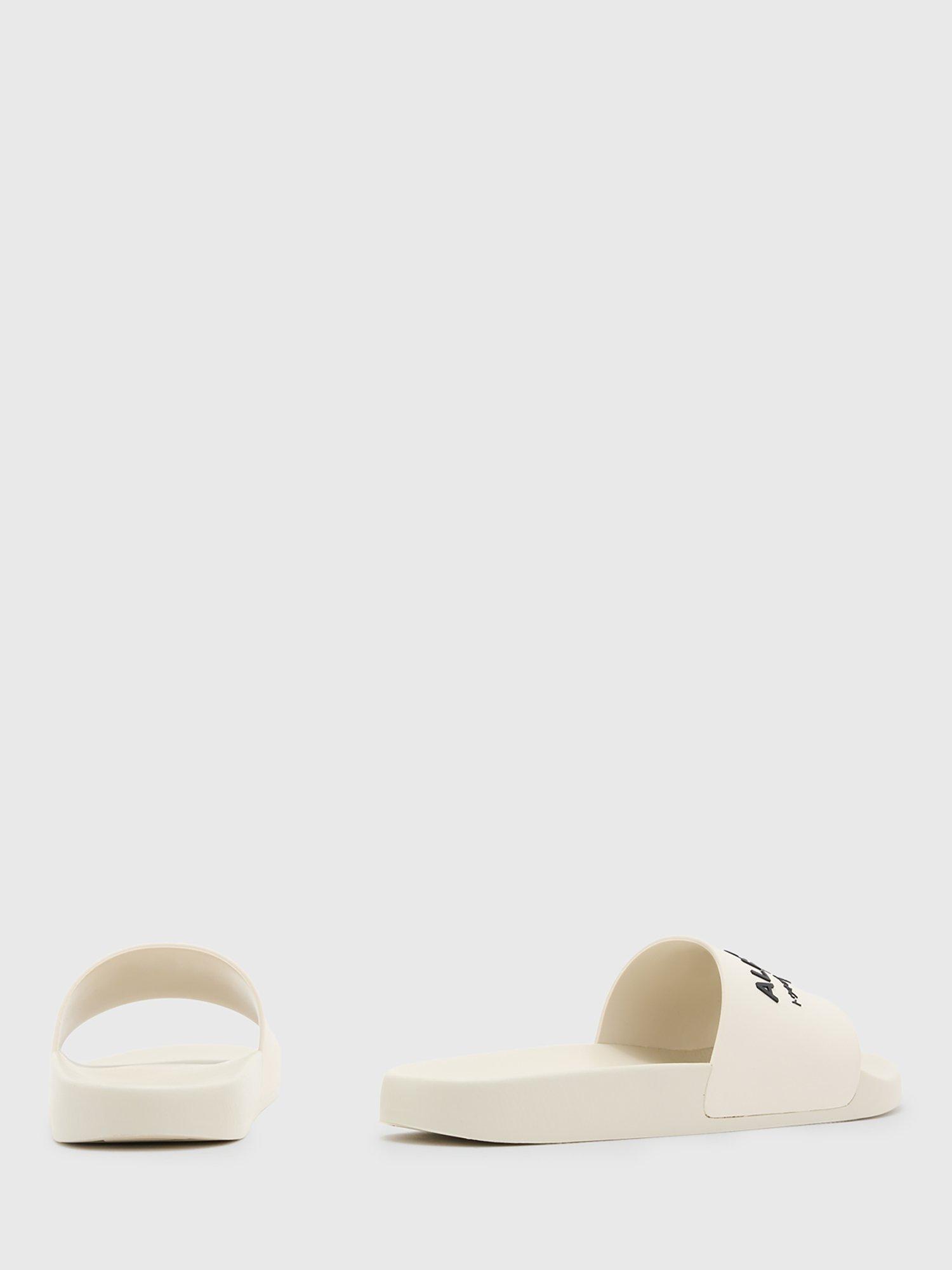 Product image 4 of 4, which shows AllSaints Underground Sliders, White, EU44