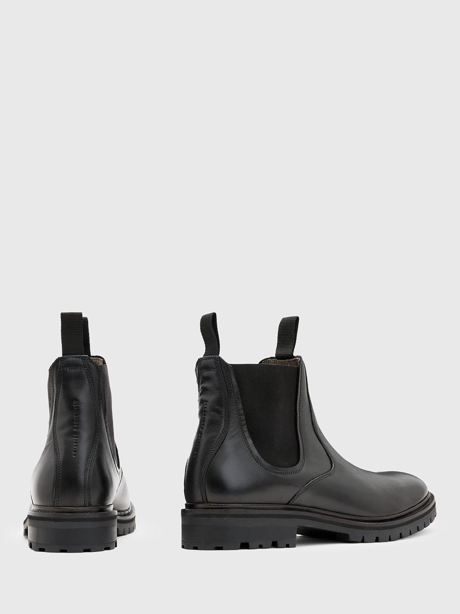 Product image 6 of 6, which shows AllSaints Toby Leather Chelsea Boots, Black, EU44
