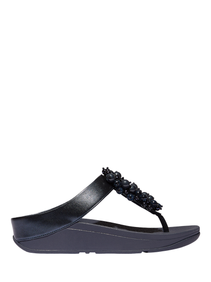 FitFlop Fino Bauble Bead Flip Flops, Navy