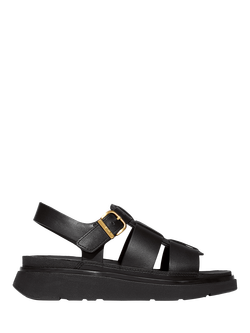 FitFlop Gen-FF Leather Fisherman Sandals, Black