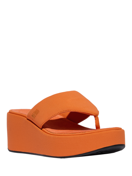 FitFlop PLATFFORMS Wedge Toe-Post Sandals - view 2, Orange