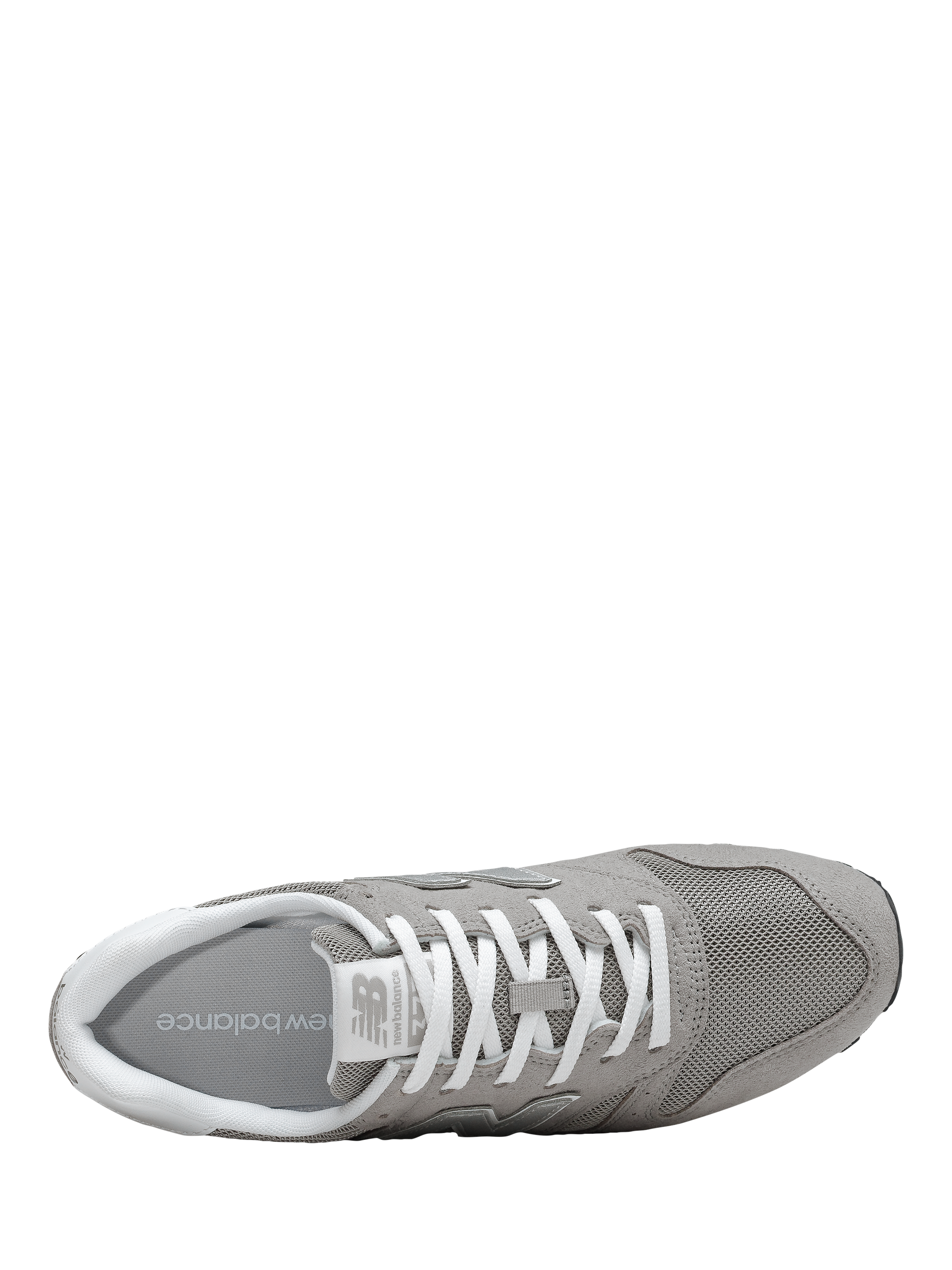 Product image 3 of 4, which shows New Balance 373 Leather Blend Trainers, Grey/White, 4
