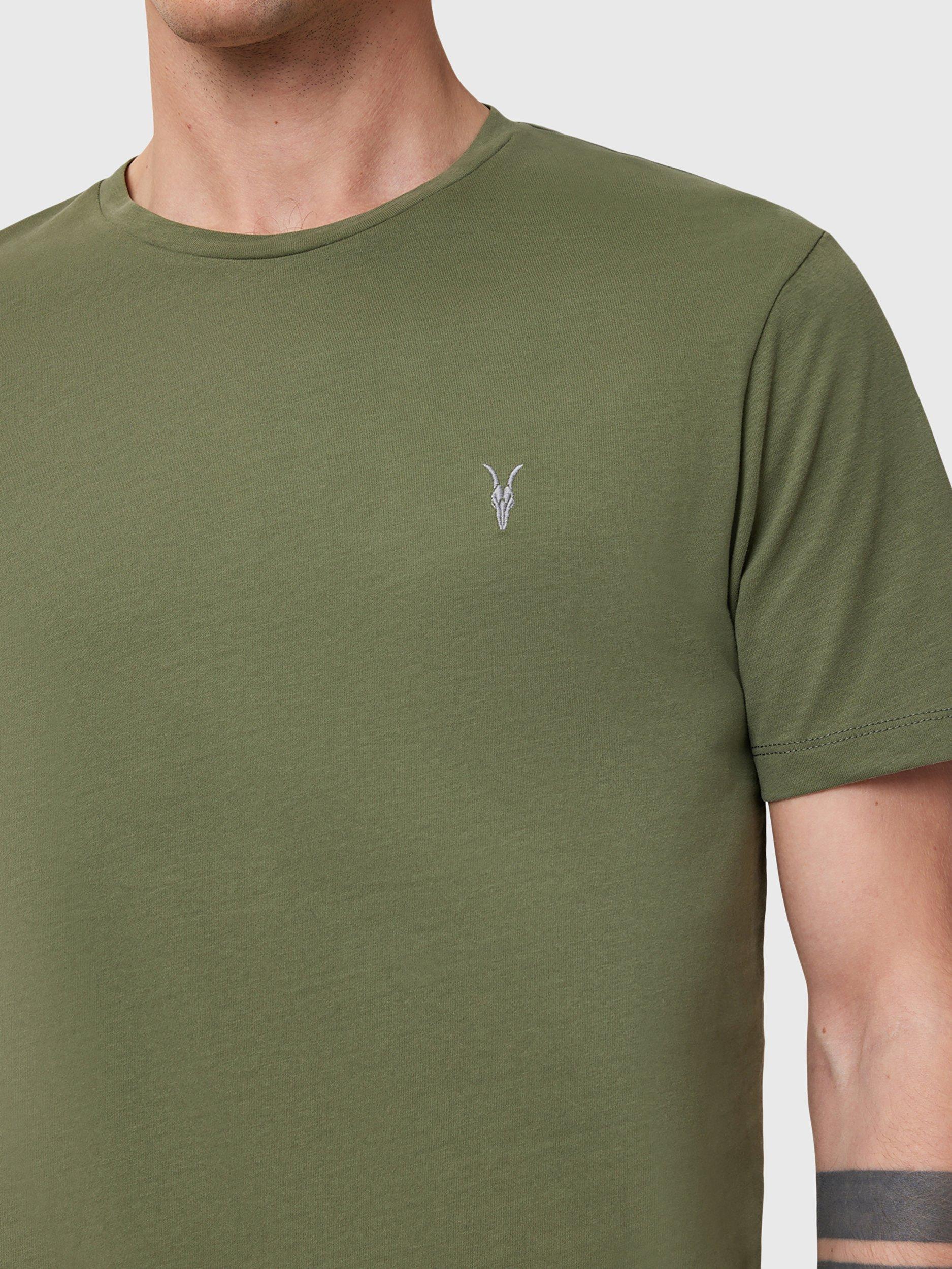 Product image 7 of 7, which shows AllSaints Brace Crew Cotton T-Shirt, Pack of 3, Multi, XS