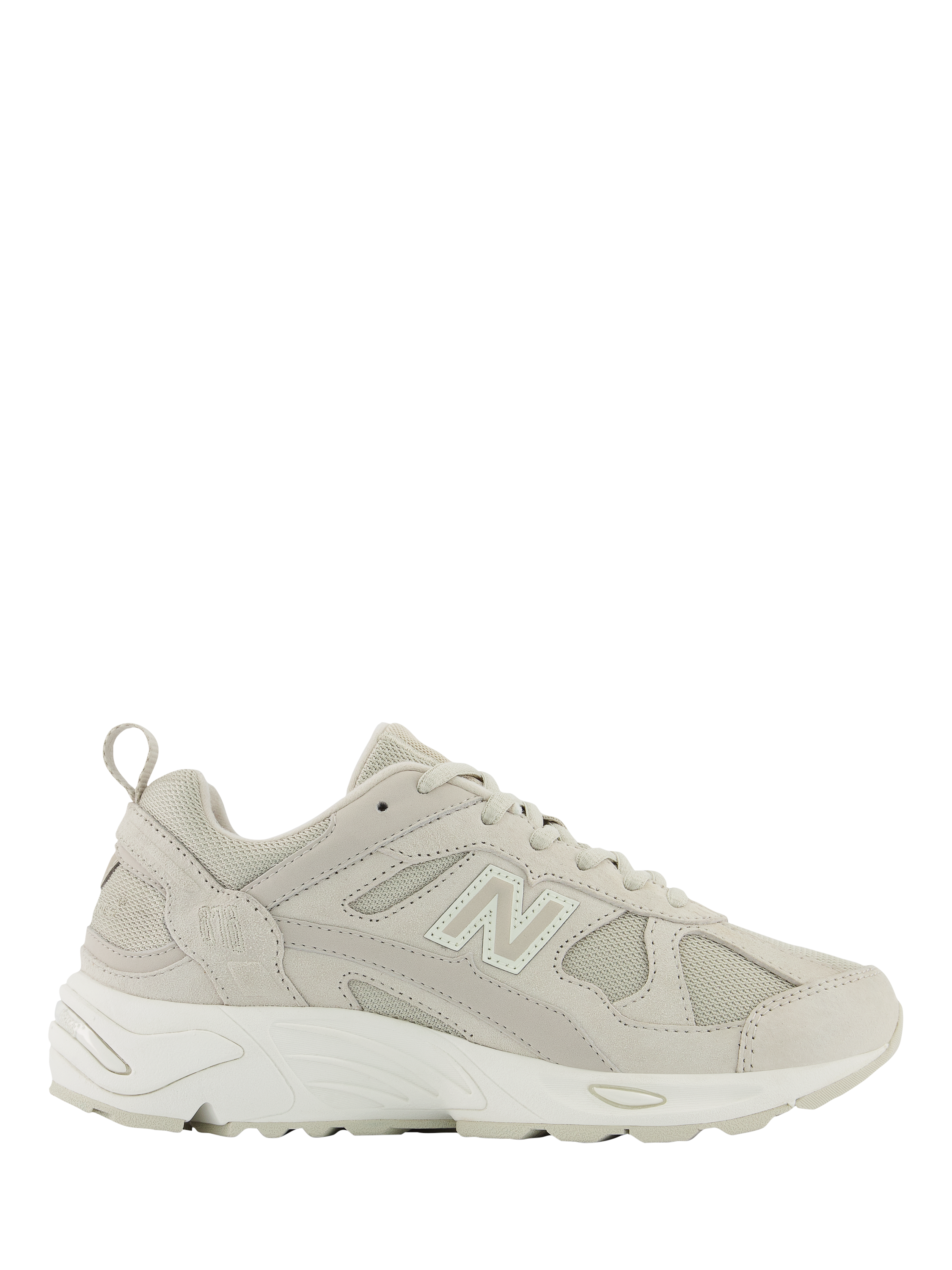 New Balance 878 Suede Blend Lace Up Trainers, Beige
