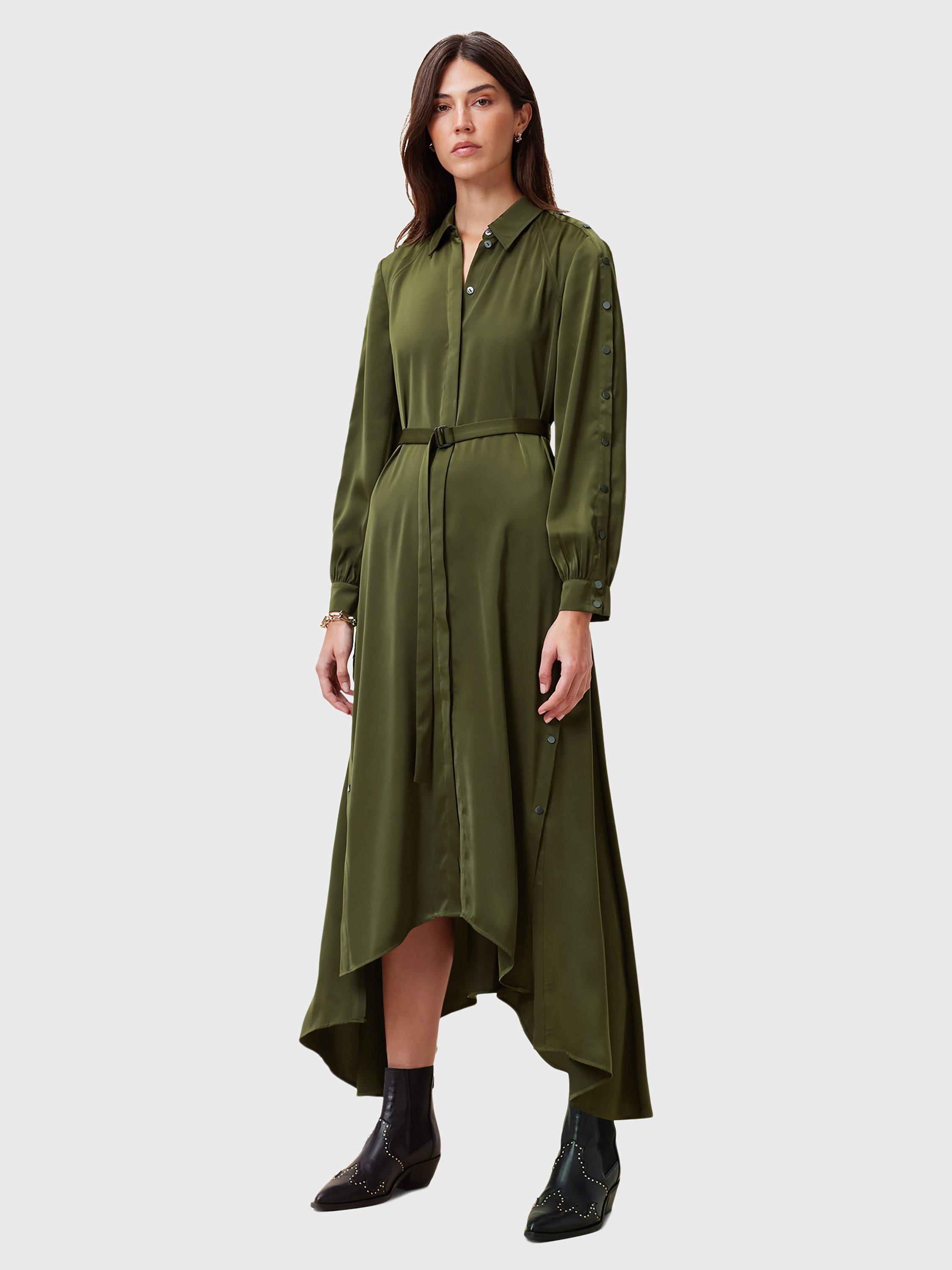 AllSaints Lexi Shirt Dress, Green