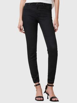 AllSaints Miller Sizeme Jeans, Black, Black