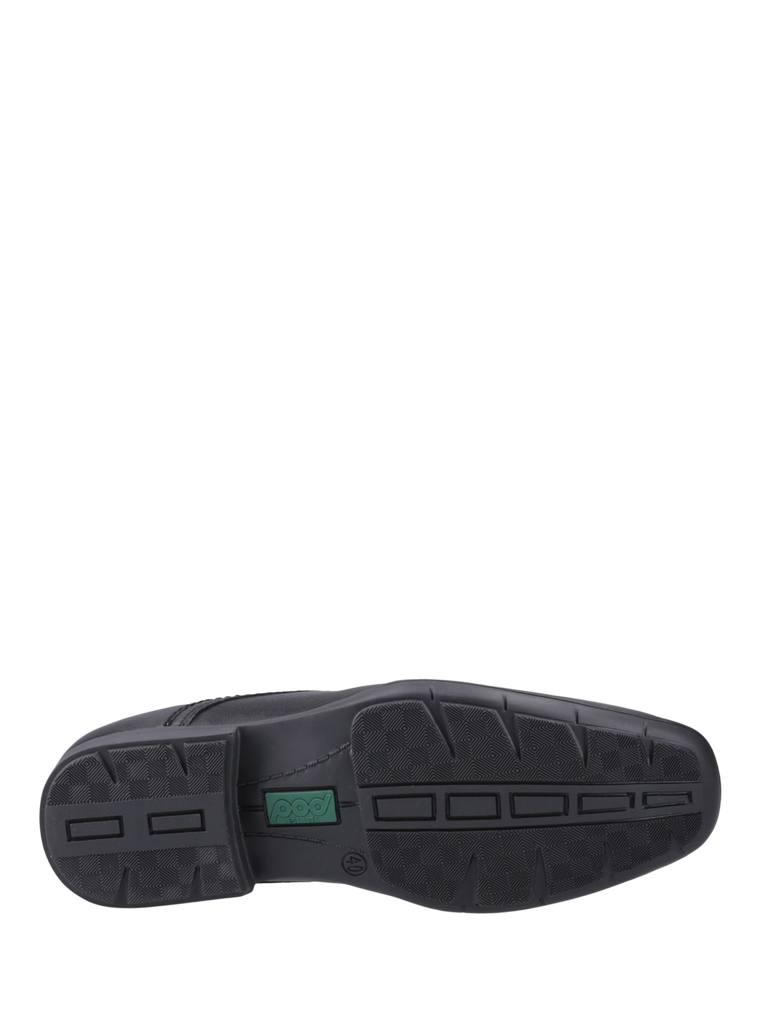 Product image 4 of 4, which shows Pod Kids' Alec Lace Up Leather School Shoes, Black, 3