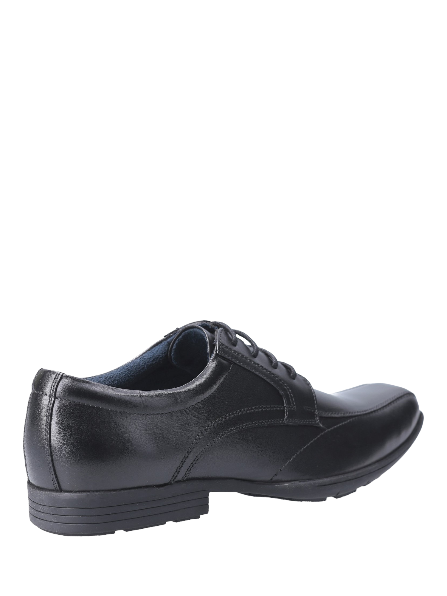 Pod Kids Angus Lace Up Leather School Shoes Black