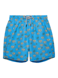 Trotters Elephant Swim Shorts, Blue/Multi