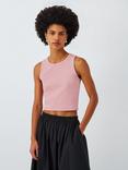 John Lewis ANYDAY Racerback Cropped Vest Top, Pink