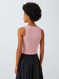 John Lewis ANYDAY Racerback Cropped Vest Top, Pink