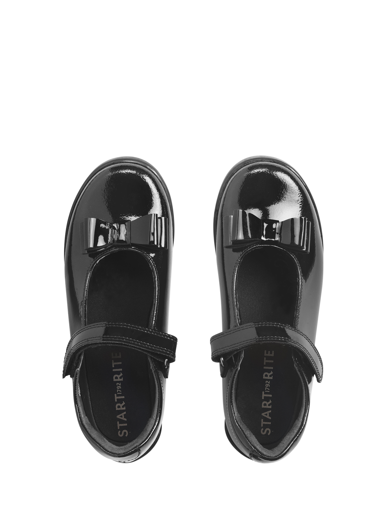 Product image 6 of 6, which shows Start-rite Kids' Flourish Patent Shoes, Black Leather, 10.5 G Jnr