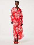 Fabienne Chapot Denis Shell Print Beach Dress, Coral/White