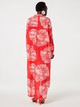 Fabienne Chapot Denis Shell Print Beach Dress, Coral/White