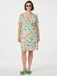 Fabienne Chapot Cleo Short Sleeve Floral Print Wrap Mini Dress, Multi