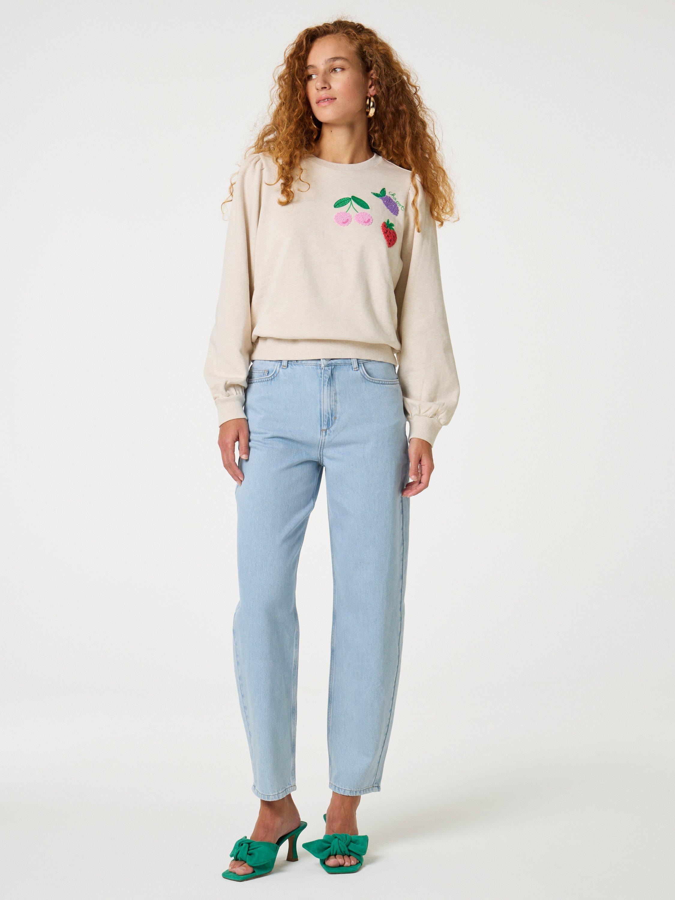 Product image 3 of 4, which shows Fabienne Chapot Tina Fruit Pure Organic Cotton Sweater, Natural, XS