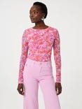 Fabienne Chapot Hayley Wide Leg Crop Jeans, Pink