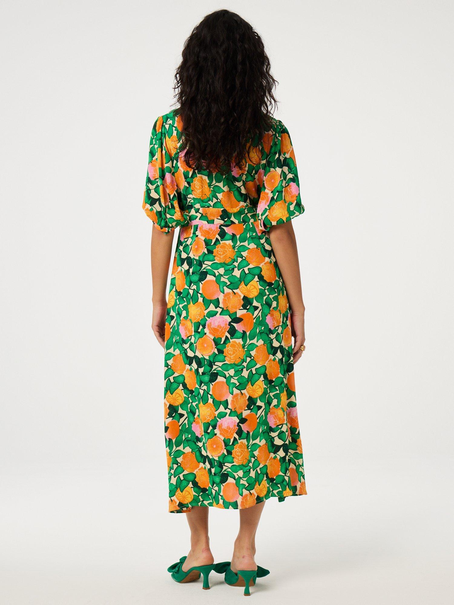 Product image 3 of 3, which shows Fabienne Chapot Ana Floral Print Midi Dress, Multi, 34