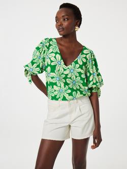 Fabienne Chapot Nacha Floral Top, Green/Multi, Green/Multi