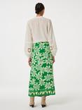 Fabienne Chapot Bobo Floral Print Straight Midi Skirt, Green/Multi
