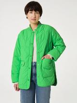 Fabienne Chapot Xander Heart Quilted Jacket, Green Juice