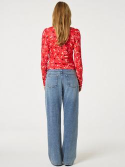 Fabienne Chapot Mila Floral Top, Pink Multi - view 2, Pink Multi