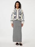 Fabienne Chapot Simon Padded Tie Dye Jacket, Warm White