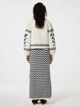 Fabienne Chapot Simon Padded Tie Dye Jacket, Warm White