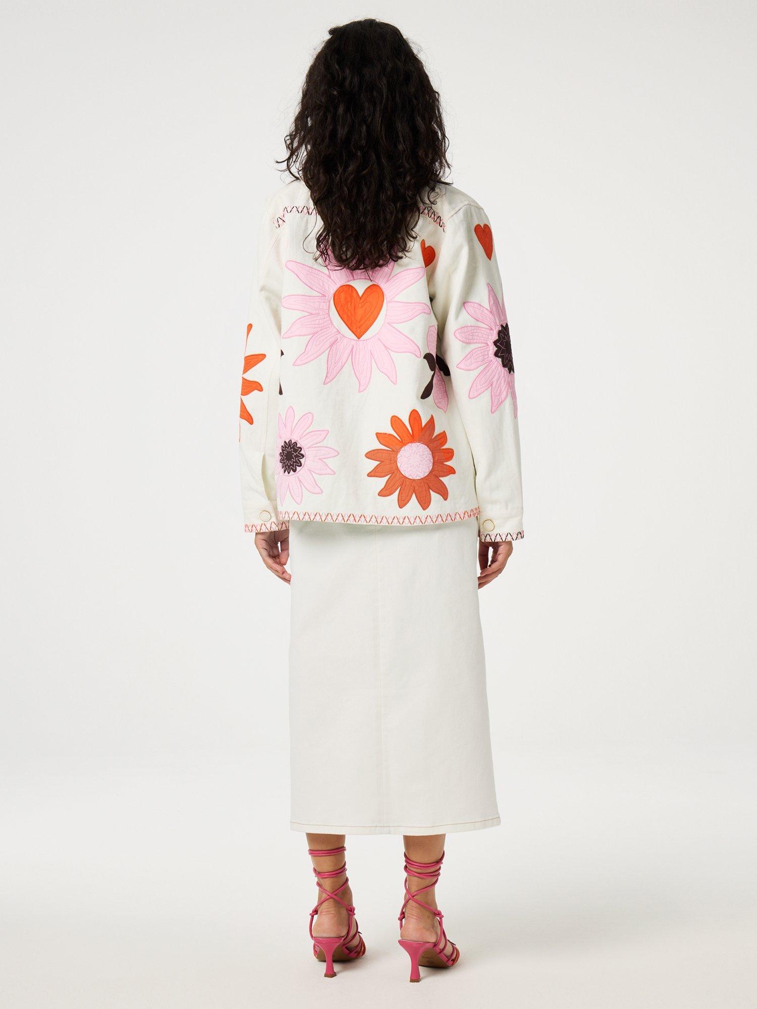 Product image 5 of 5, which shows Fabienne Chapot Elody Sunflower Jacket, Warm White, M