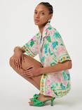 Fabienne Chapot Brock Short Sleeve Floral Print Blouse, Multi