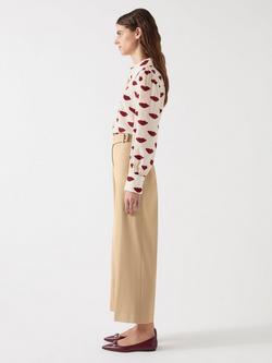 L.K.Bennett Joel Twill Tailored Trousers, Camel - view 2, Camel