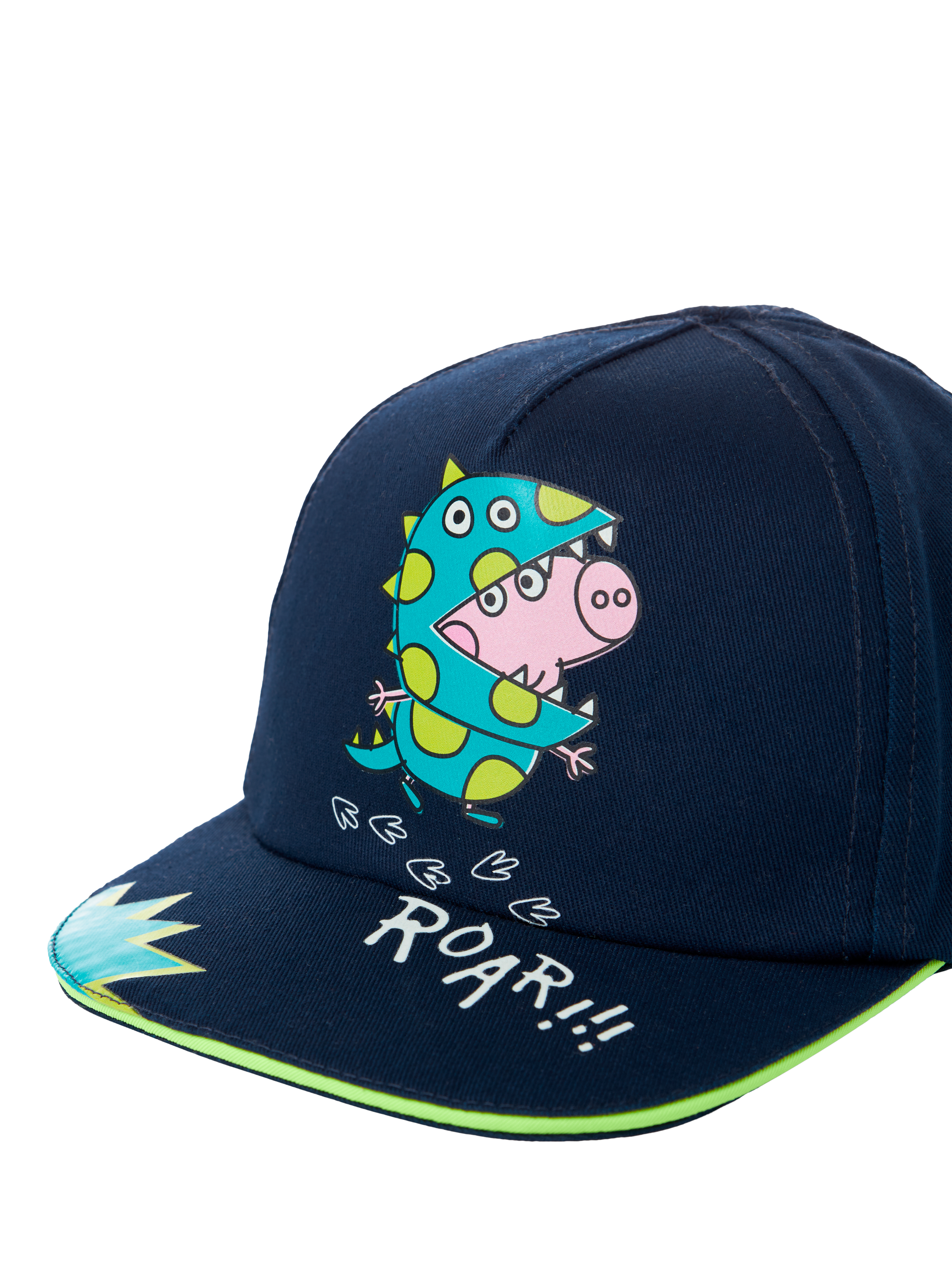 Product image 3 of 5, which shows NAME IT Kids' George Pig Cotton Baseball Cap, Navy, 4-5 years