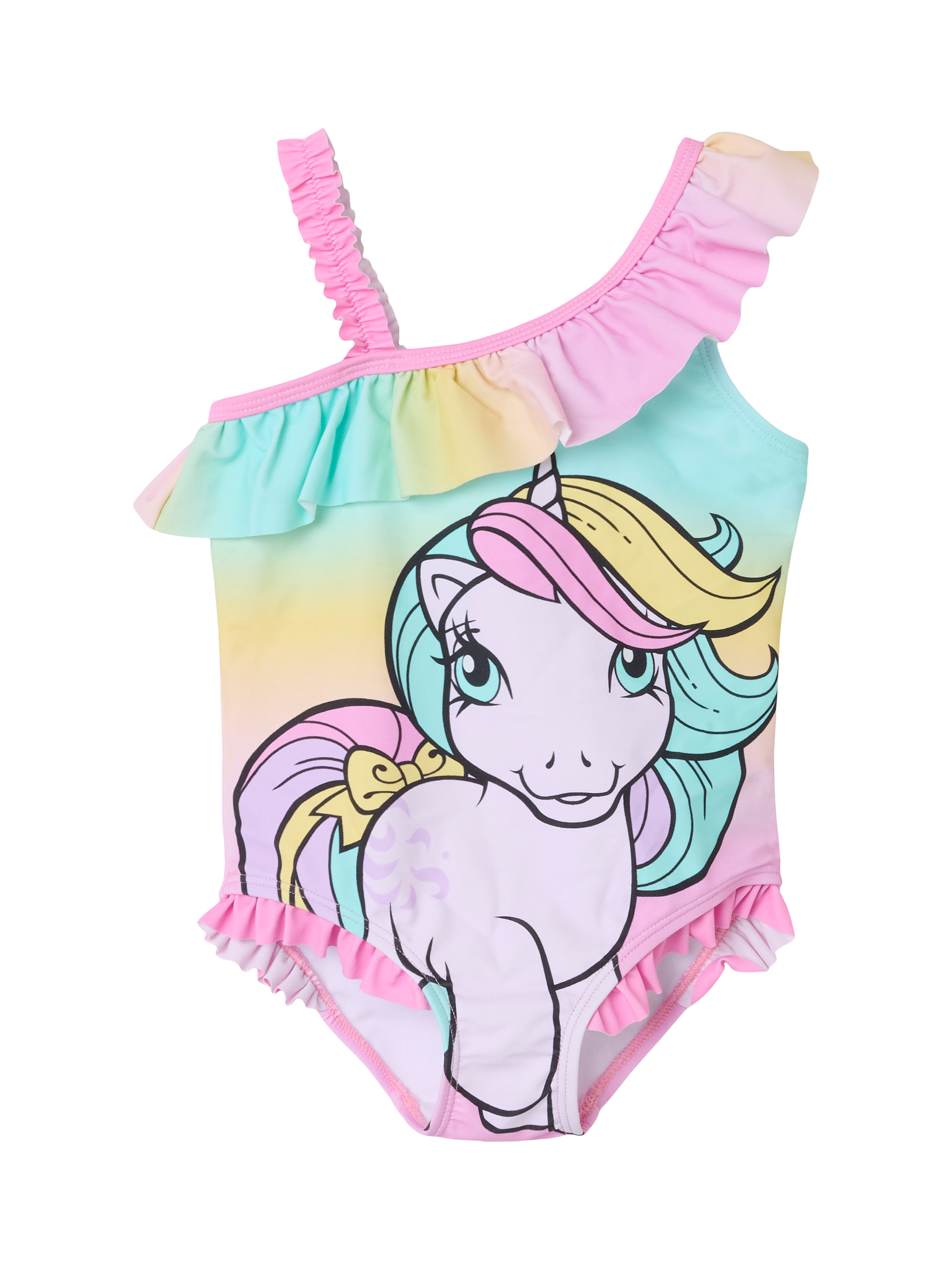 Product image 3 of 4, which shows NAME IT Kids' My Little Pony Unicorn Swimsuit, Pink Frosting, 1-2 years