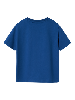 NAME IT Kids' Spider Man Short Sleeve T-Shirt, Blue/Multi - view 2, Blue/Multi