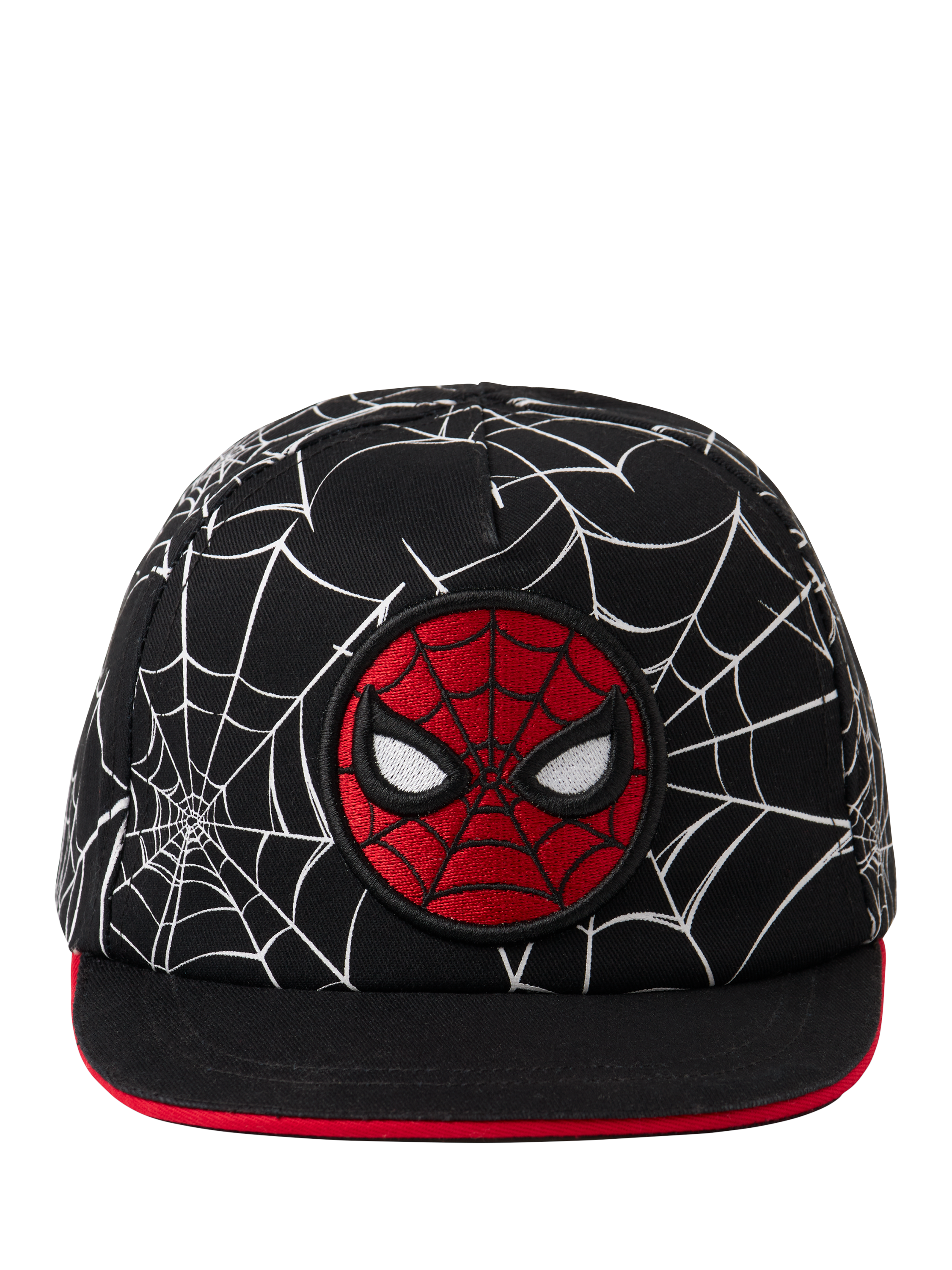 Product image 2 of 4, which shows NAME IT Kids' Spider-Man Cotton Baseball Cap, Black, 5-6 years