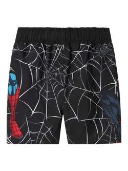NAME IT Kids' Spider-Man Swim Shorts, Black/Multi - view 2, Black/Multi