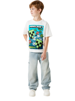 NAME IT Kids' Minecraft T-Shirt - view 2, White