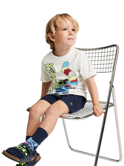 NAME IT Kids' Stitch Graphic T-Shirt, White - view 2, White