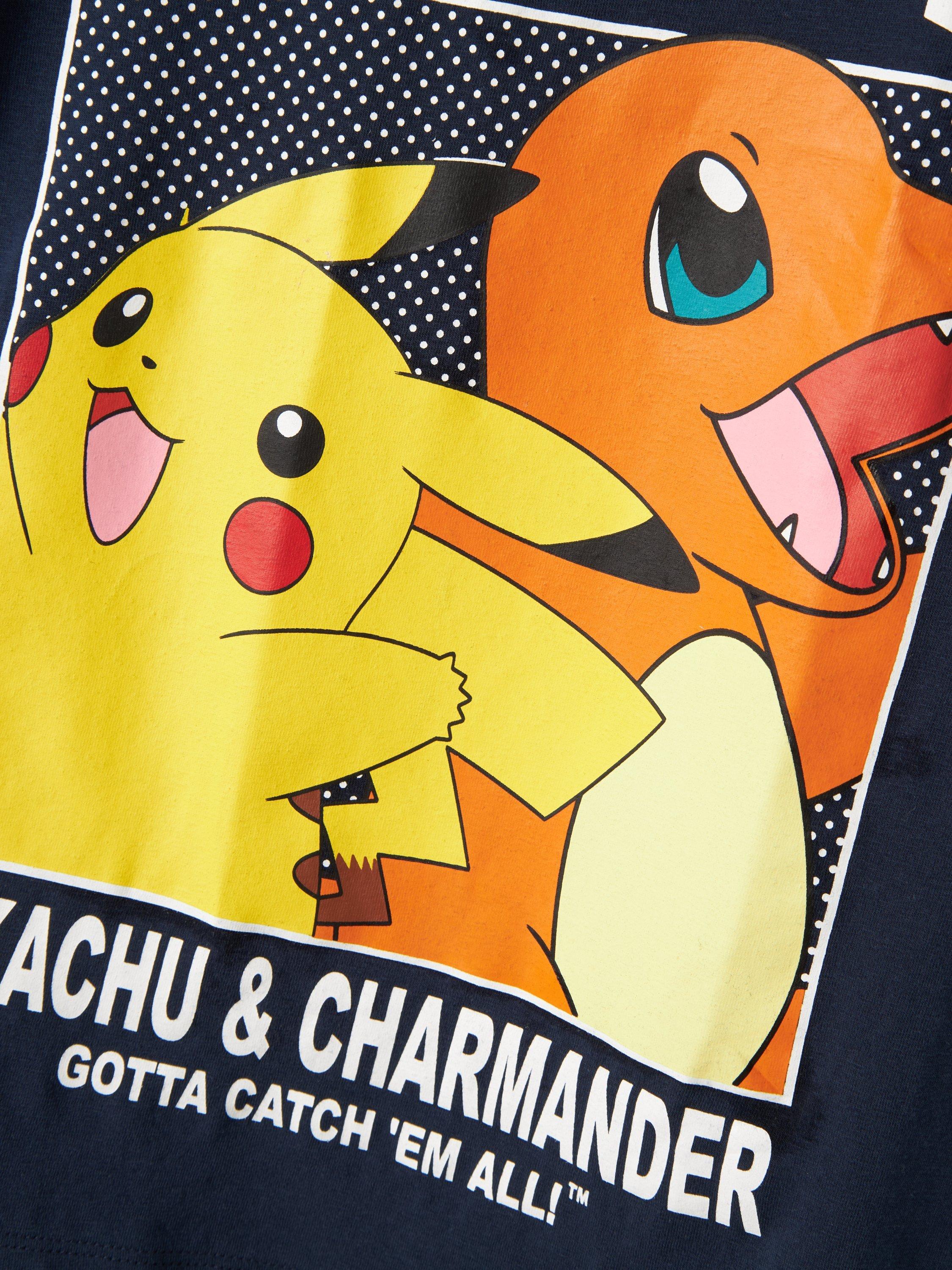 Product image 4 of 5, which shows NAME IT Kids' Pokemon Shortie Pyjama Set, Navy Blazer, 5-6 years