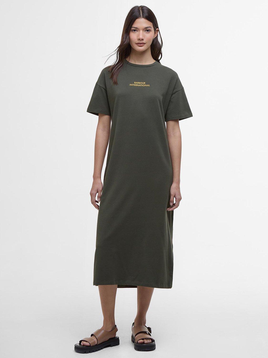 Barbour International Emerson Midi Dress, Envy