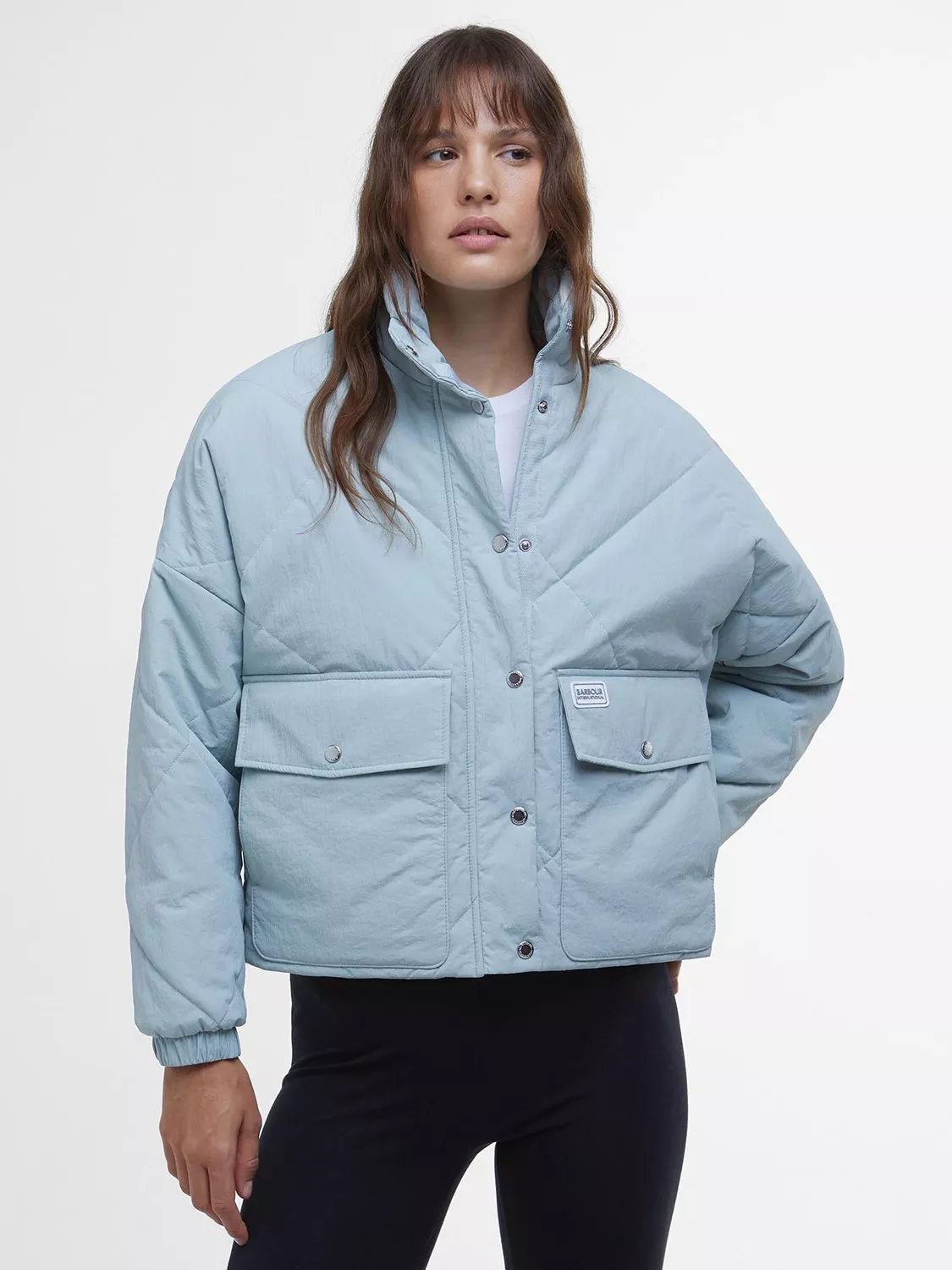 Light blue barbour jacket online