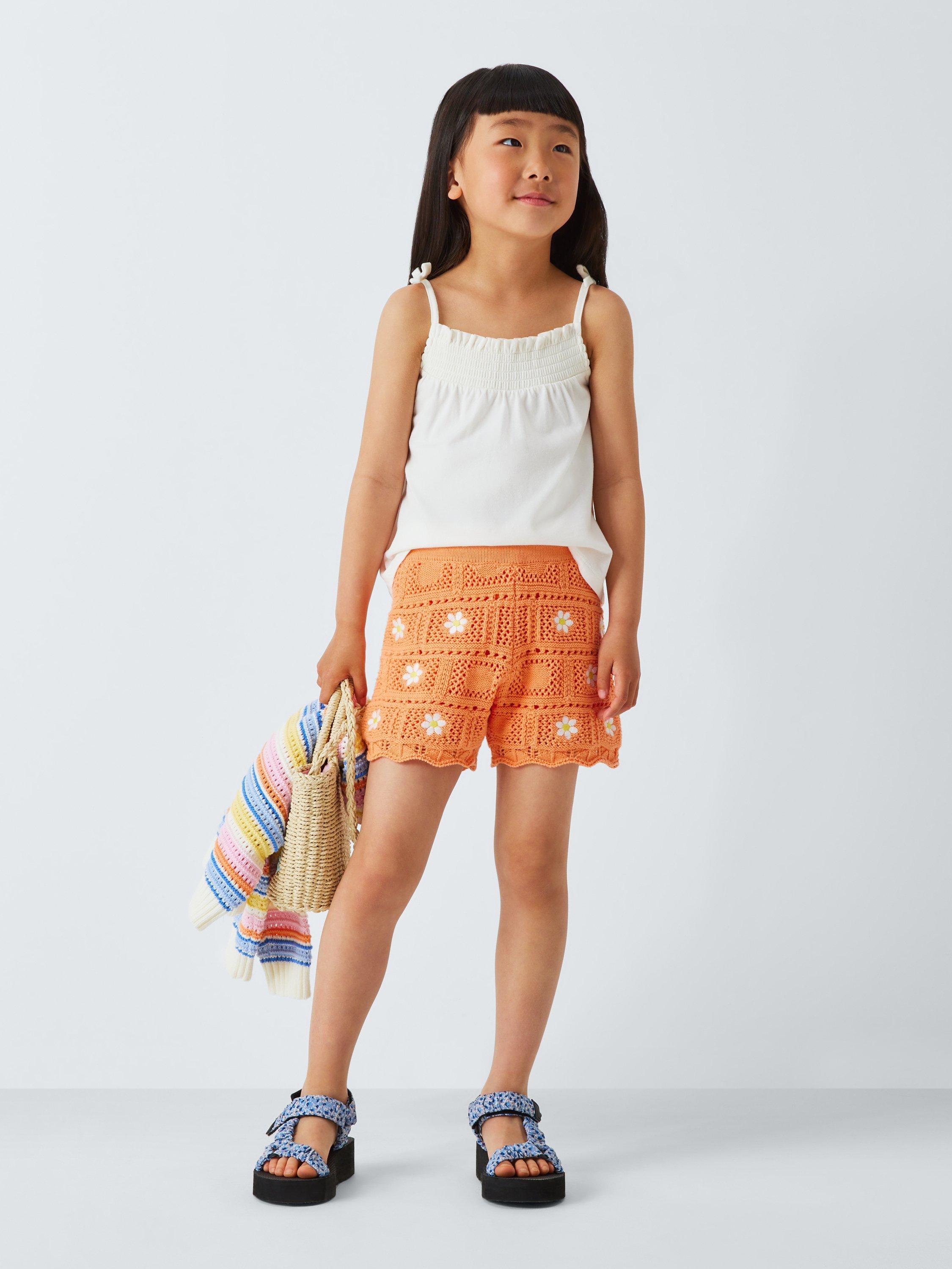 Product image 5 of 7, which shows John Lewis Kids' Tie Strap Cami Tops, Pack of 3, Multi, 2 years