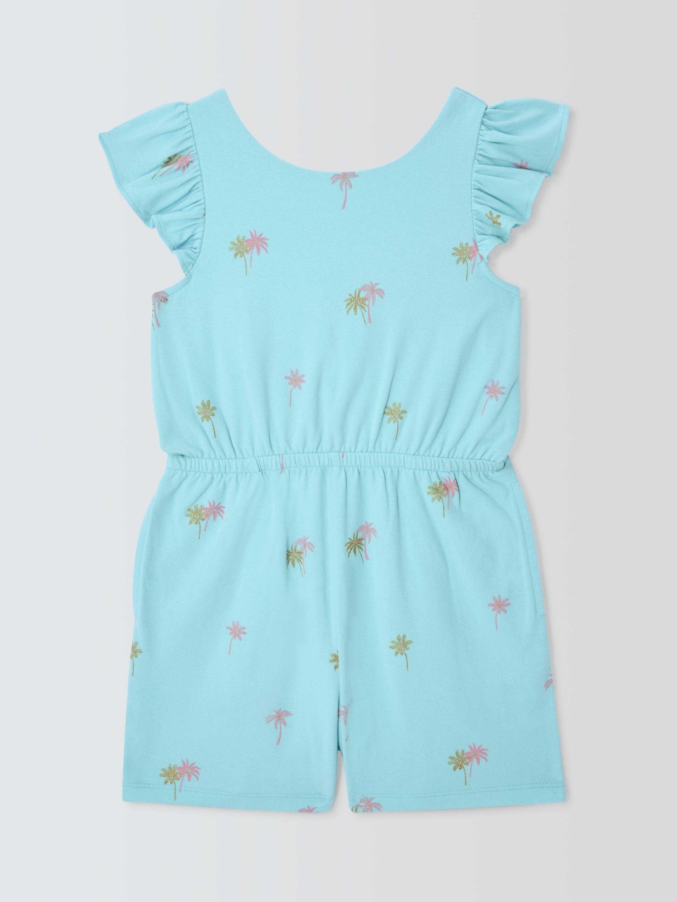 Product image 3 of 7, which shows John Lewis Kids' Palm Tree Playsuit, Multi, 2 years
