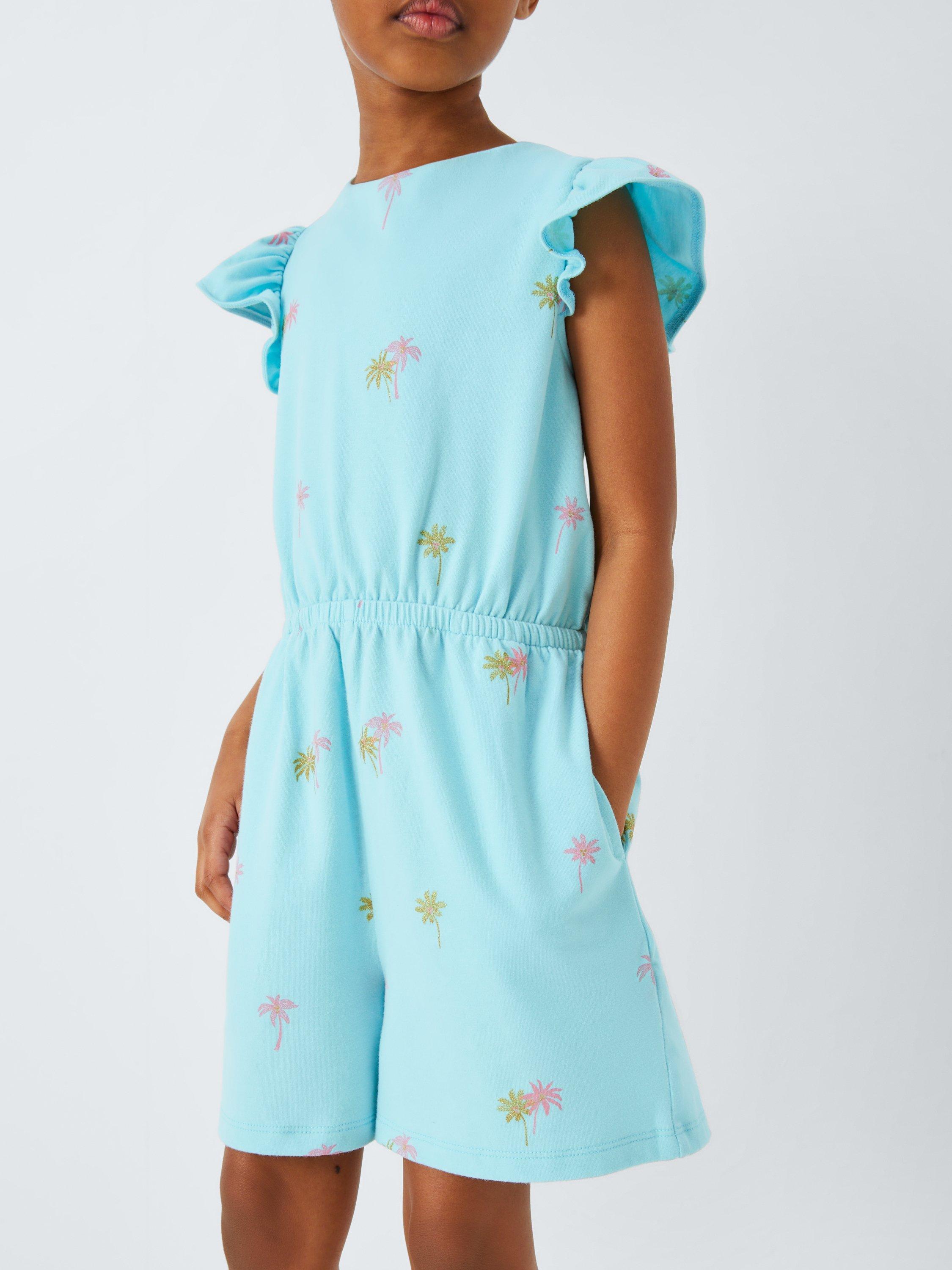 Product image 6 of 7, which shows John Lewis Kids' Palm Tree Playsuit, Multi, 2 years