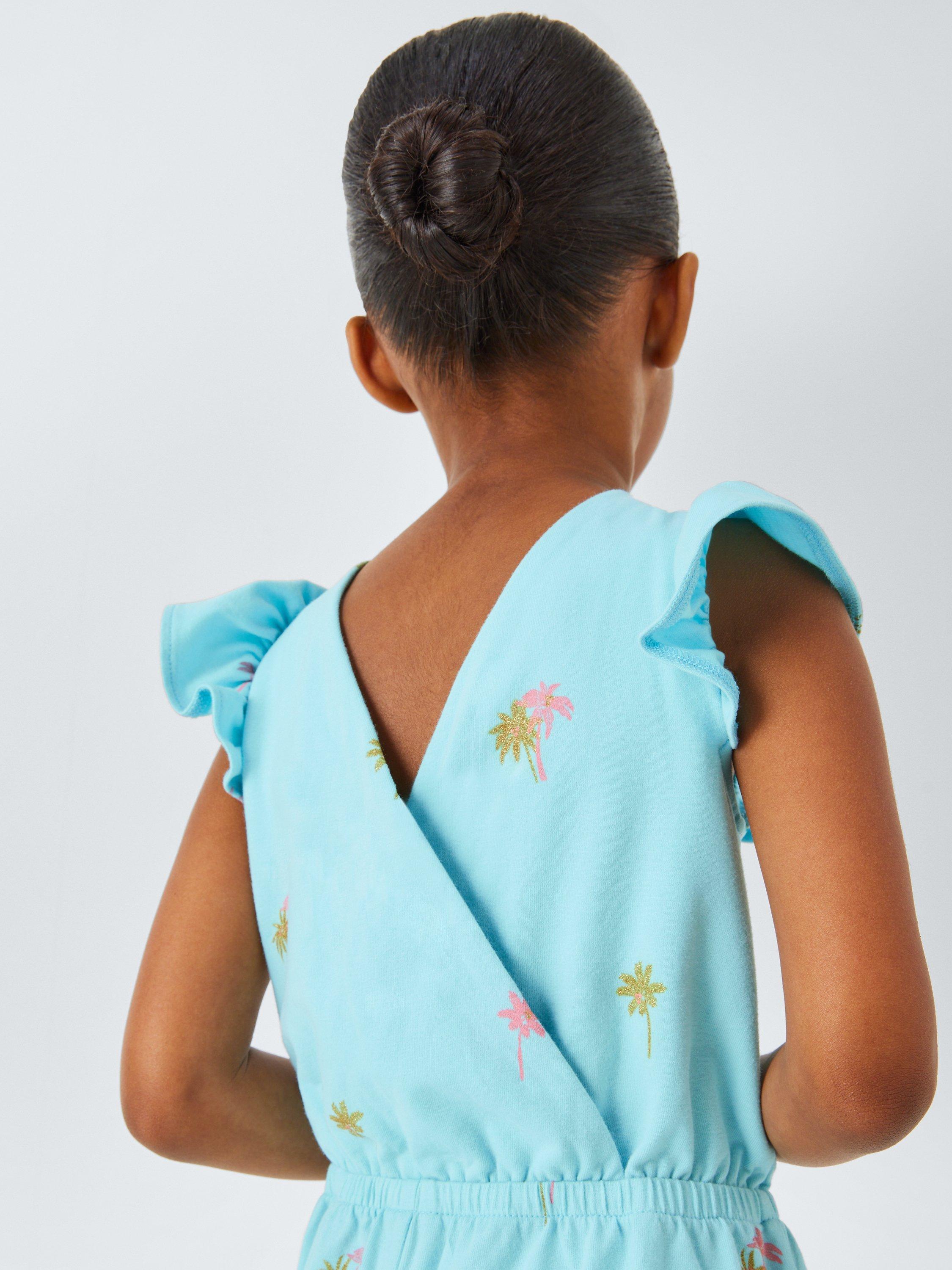 Product image 7 of 7, which shows John Lewis Kids' Palm Tree Playsuit, Multi, 2 years